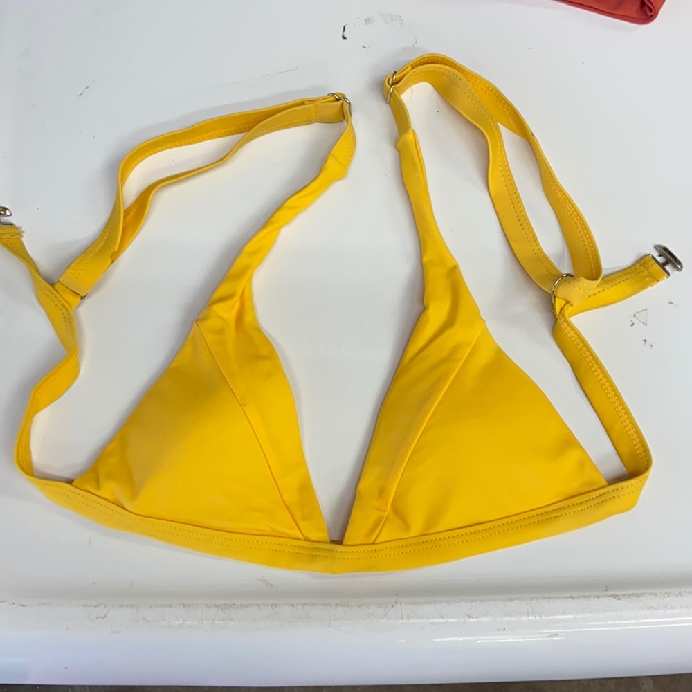 Yellow bikini top